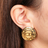 Dior CD Coin Clip-On Earrings