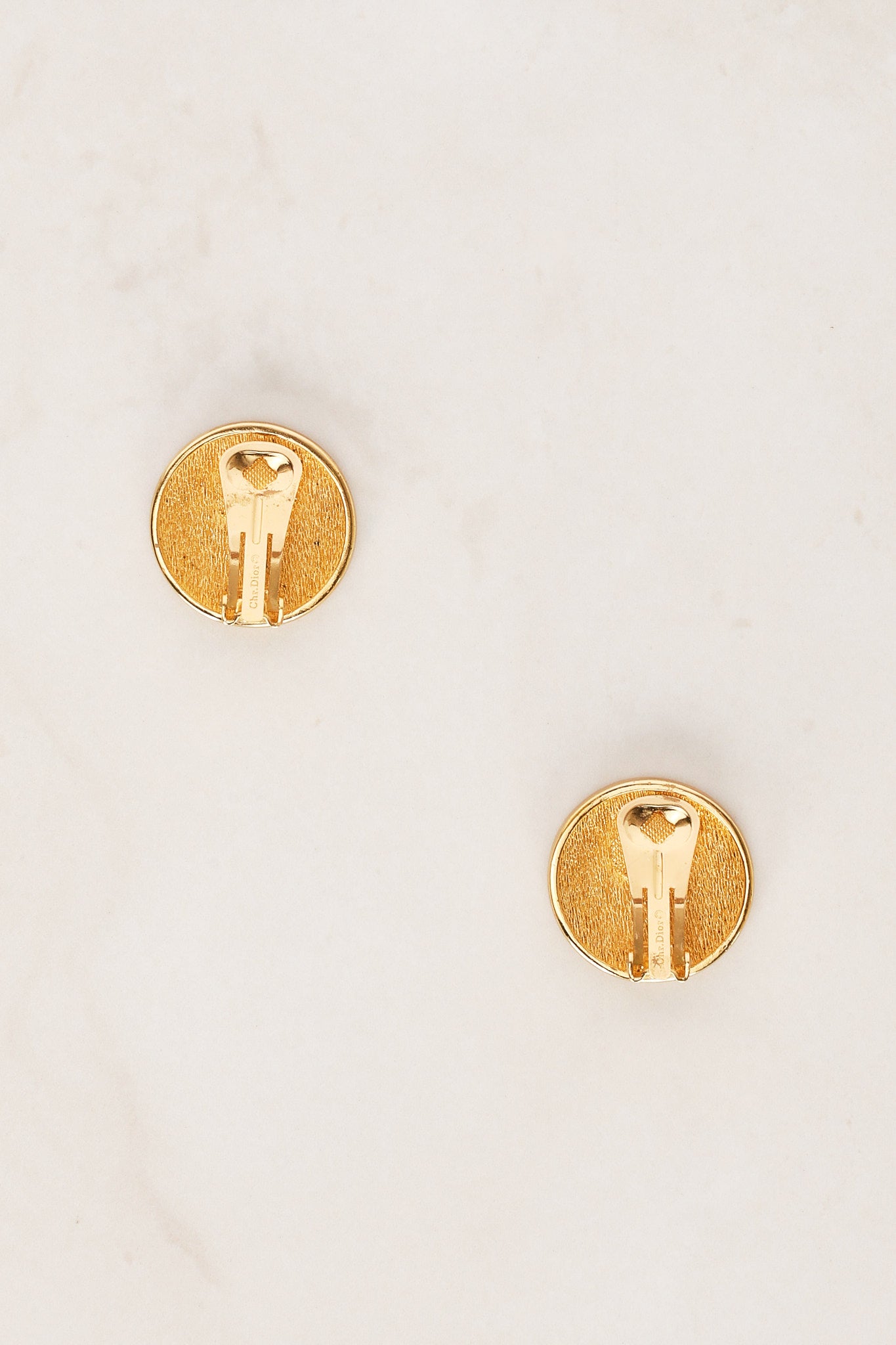 Dior CD Coin Clip-On Earrings
