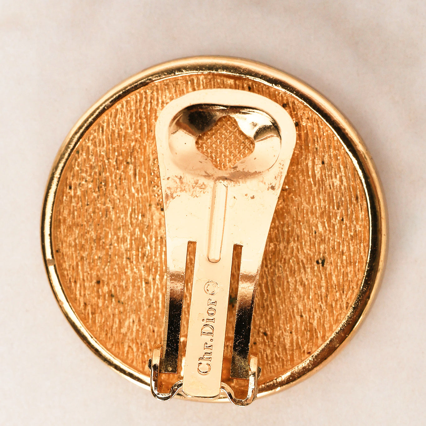 Dior CD Coin Clip-On Earrings