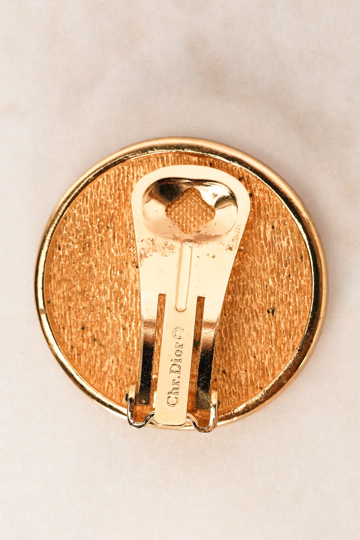 Dior CD Coin Clip-On Earrings
