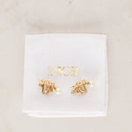 Dior Clip-On Crystal Logo Earrings
