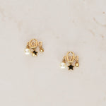 Dior Clip-On Crystal Logo Earrings