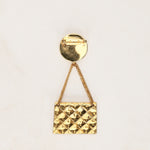 Chanel CC Flap and Coin Brooch 24K GP