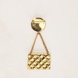 Chanel CC Flap and Coin Brooch 24K GP