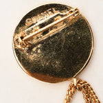 Chanel CC Flap and Coin Brooch 24K GP
