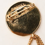 Chanel CC Flap and Coin Brooch 24K GP