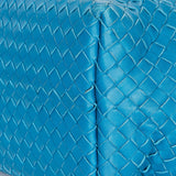 Bottega Veneta Medium Intrecciato Garda Tote Blue