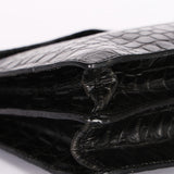 Miu Miu Croc Embossed Turnlock Top Handle Bag