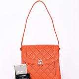 Chanel Diana Shoulder Bag Burnt Orange Caviar SHW