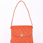 Chanel Diana Shoulder Bag Burnt Orange Caviar SHW