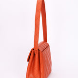 Chanel Diana Shoulder Bag Burnt Orange Caviar SHW