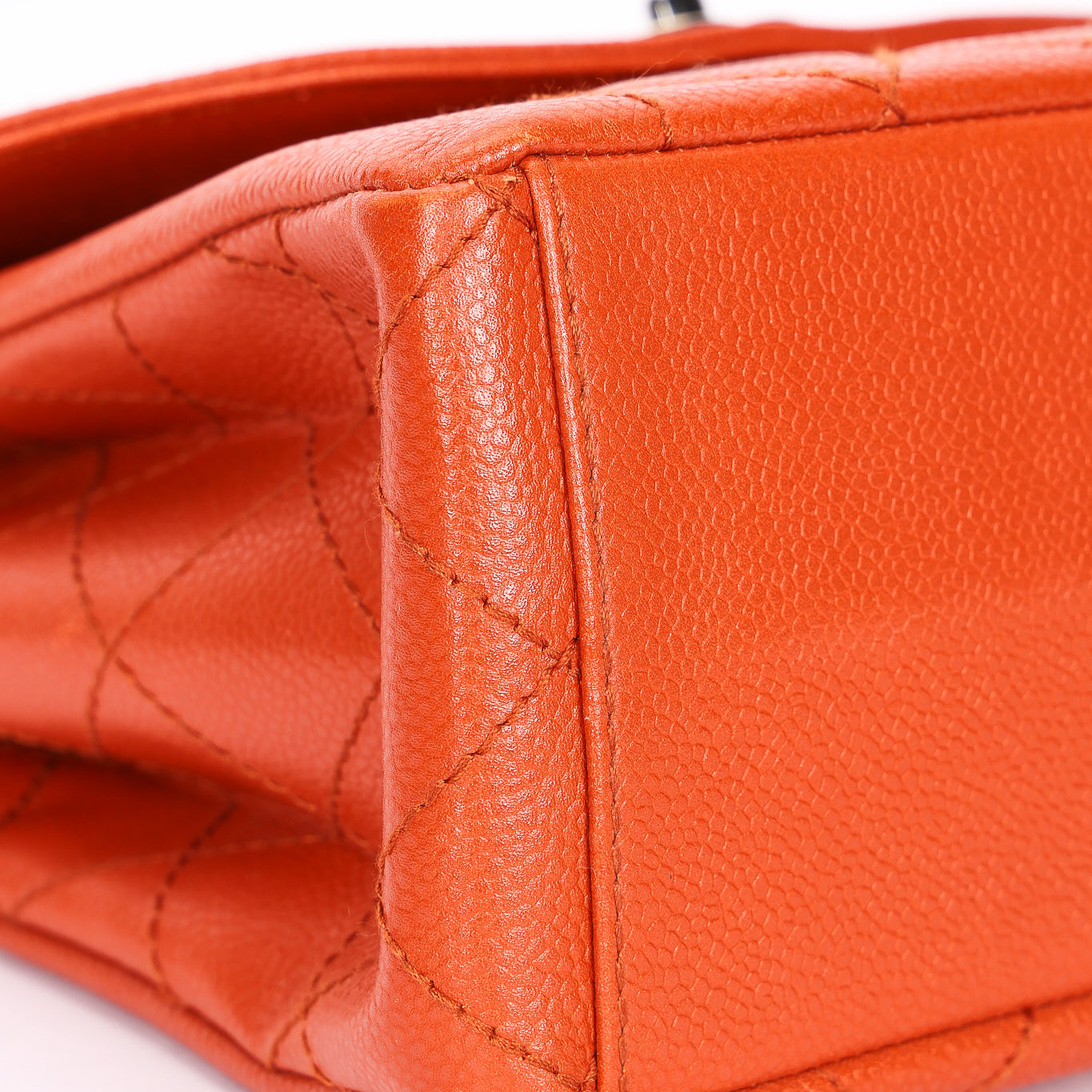 Chanel Diana Shoulder Bag Burnt Orange Caviar SHW