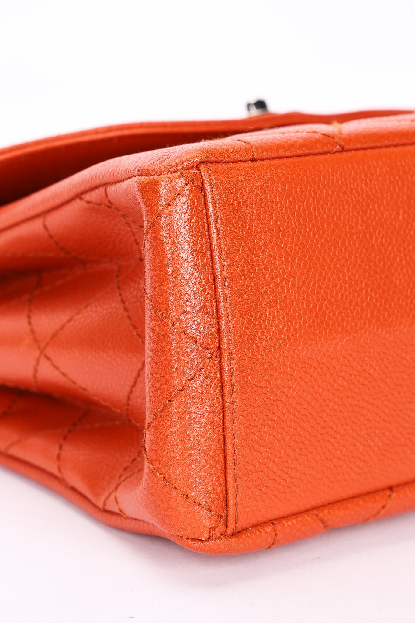 Chanel Diana Shoulder Bag Burnt Orange Caviar SHW