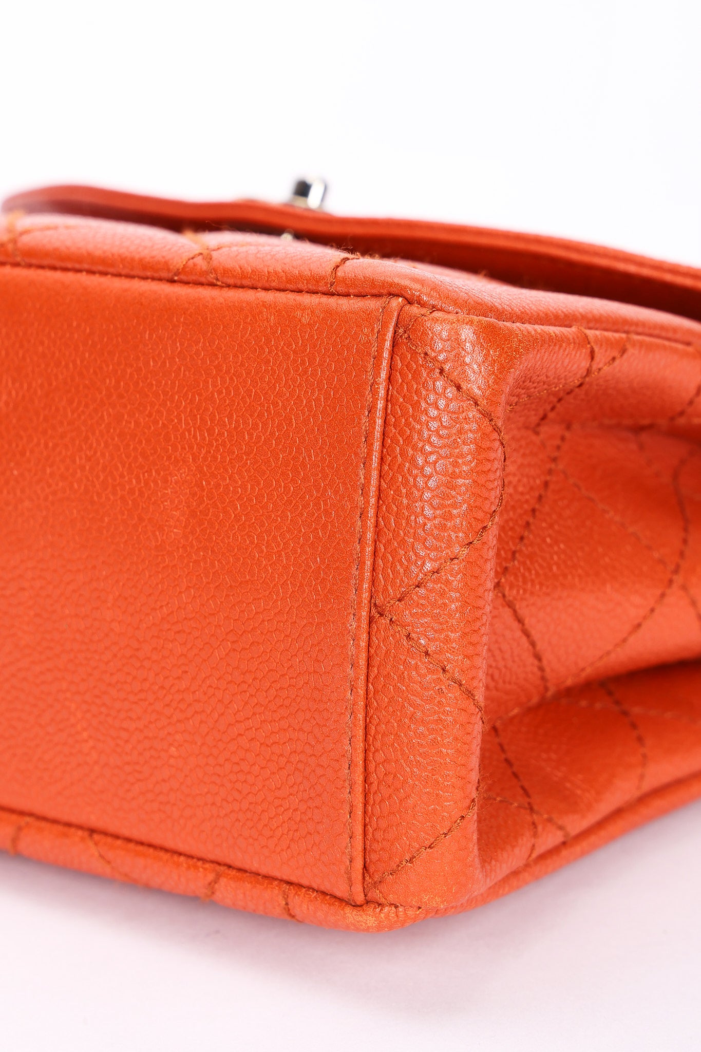 Chanel Diana Shoulder Bag Burnt Orange Caviar SHW