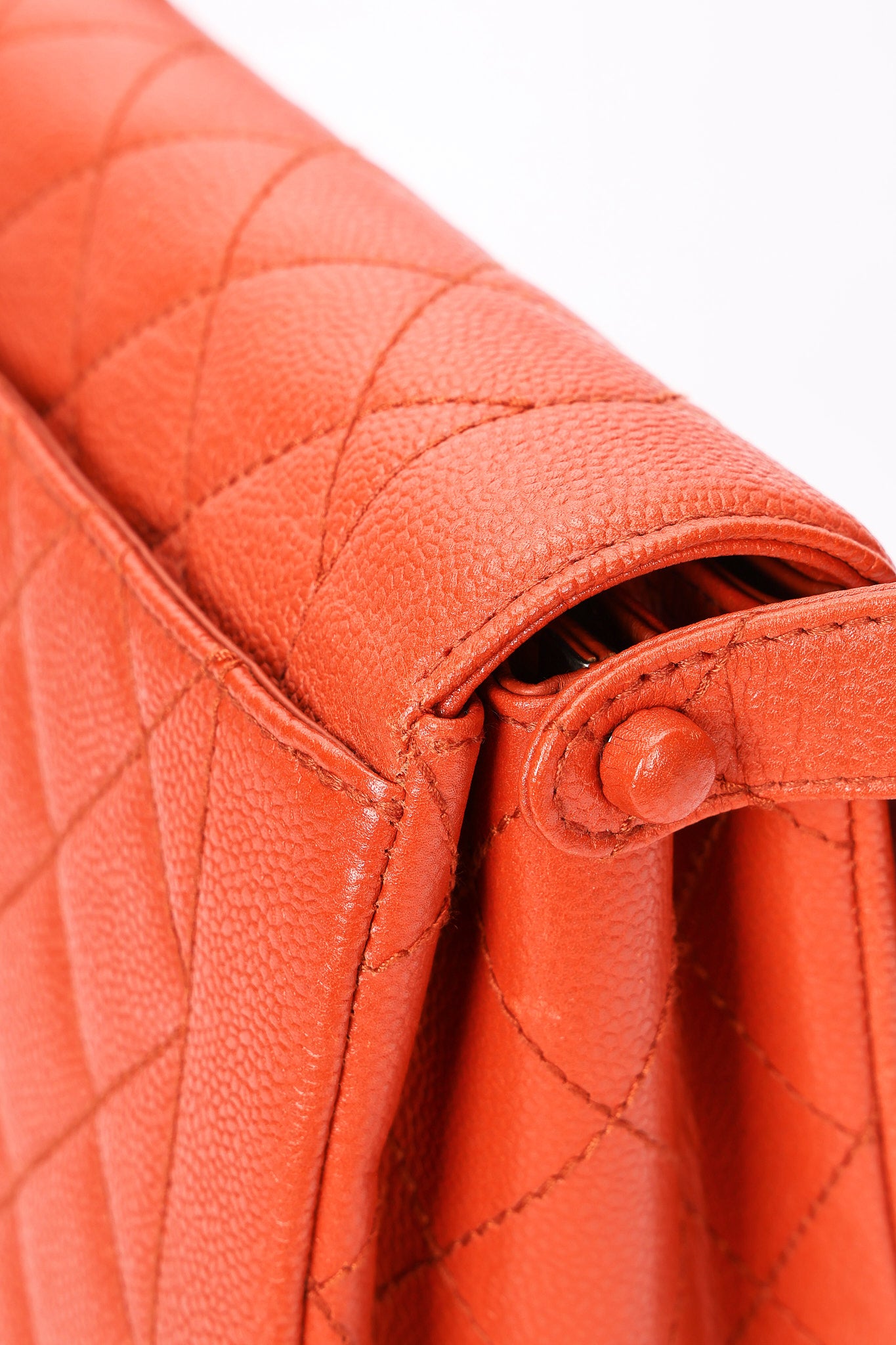 Chanel Diana Shoulder Bag Burnt Orange Caviar SHW