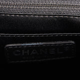 Chanel Single Flap Diamond Quilted Black Patent and Mesh SHW