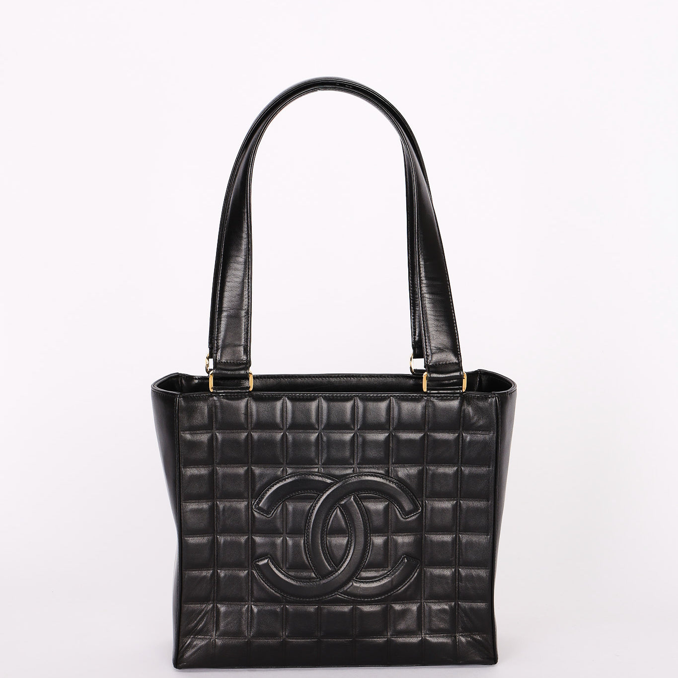 Chanel Chocolate Bar Tote Black Lambskin GHW