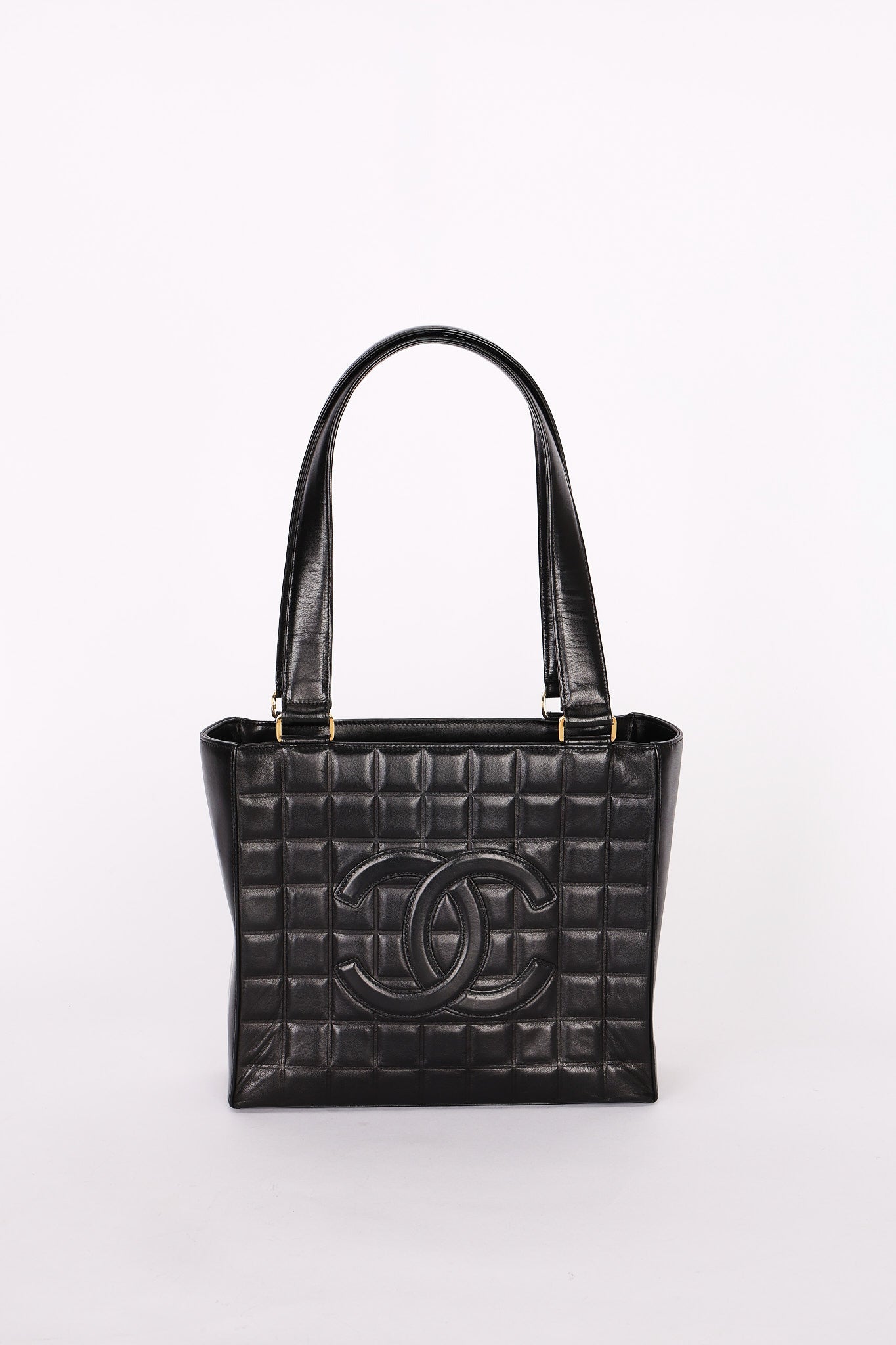 Chanel Chocolate Bar Tote Black Lambskin GHW