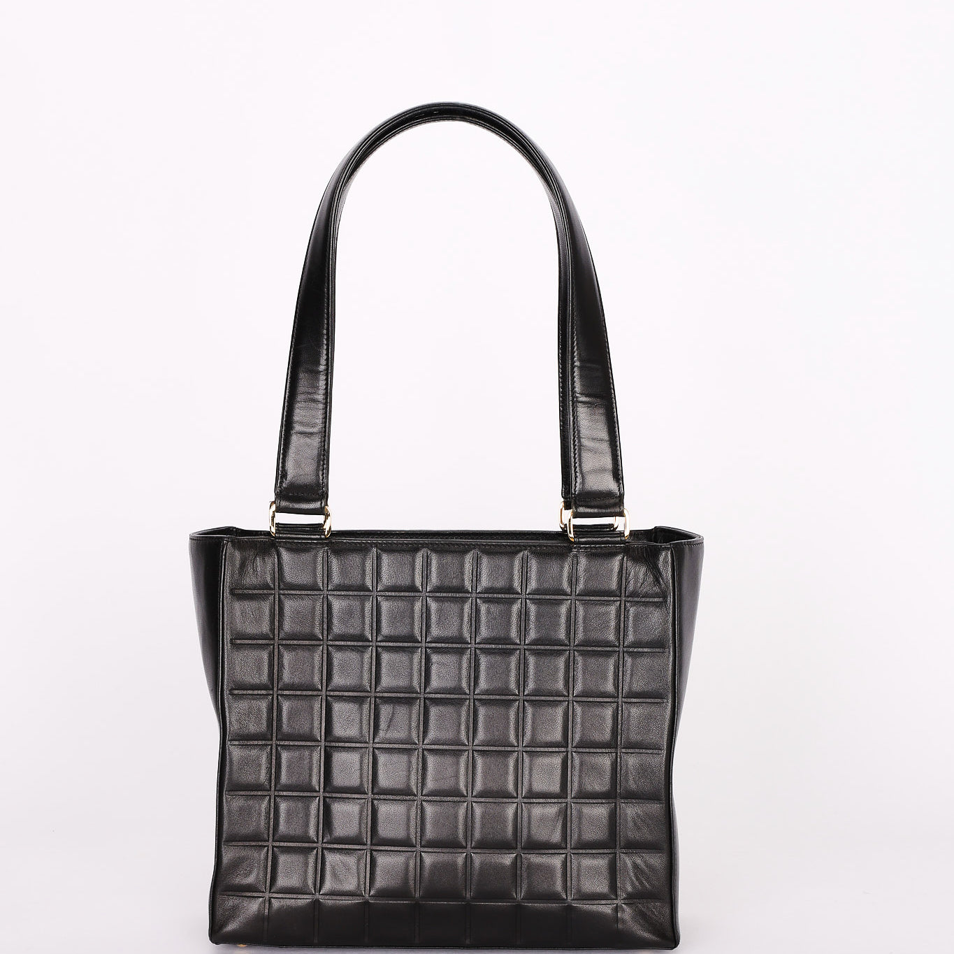 Chanel Chocolate Bar Tote Black Lambskin GHW