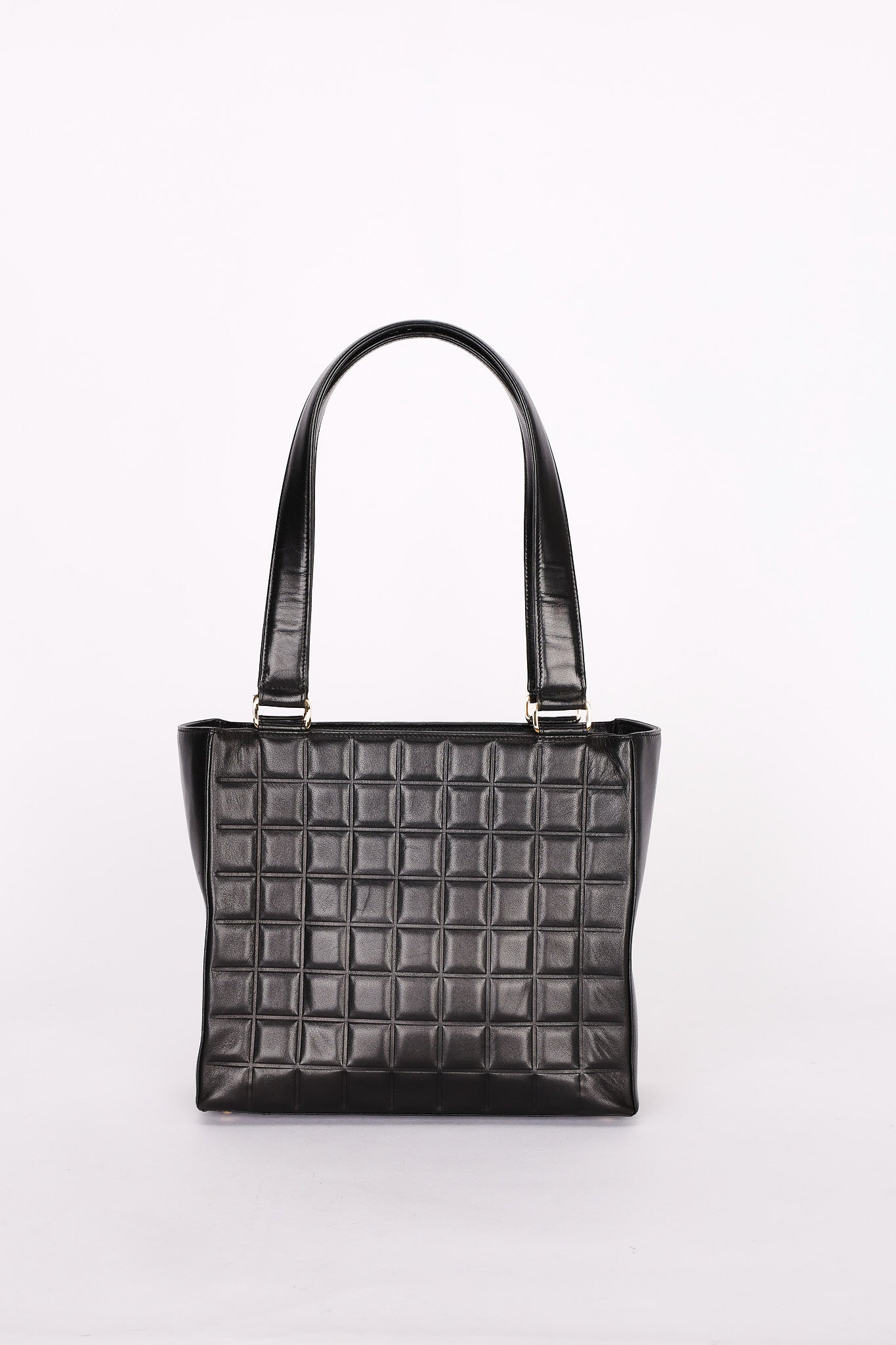Chanel Chocolate Bar Tote Black Lambskin GHW