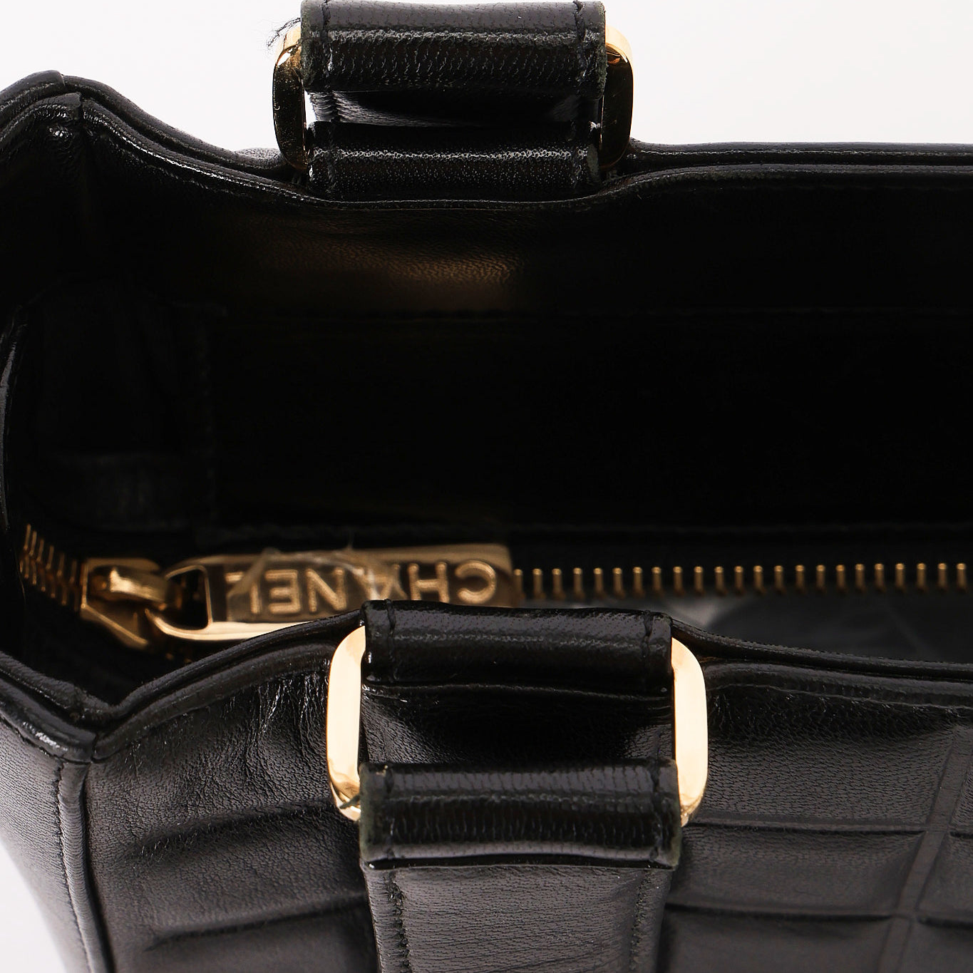 Chanel Chocolate Bar Tote Black Lambskin GHW