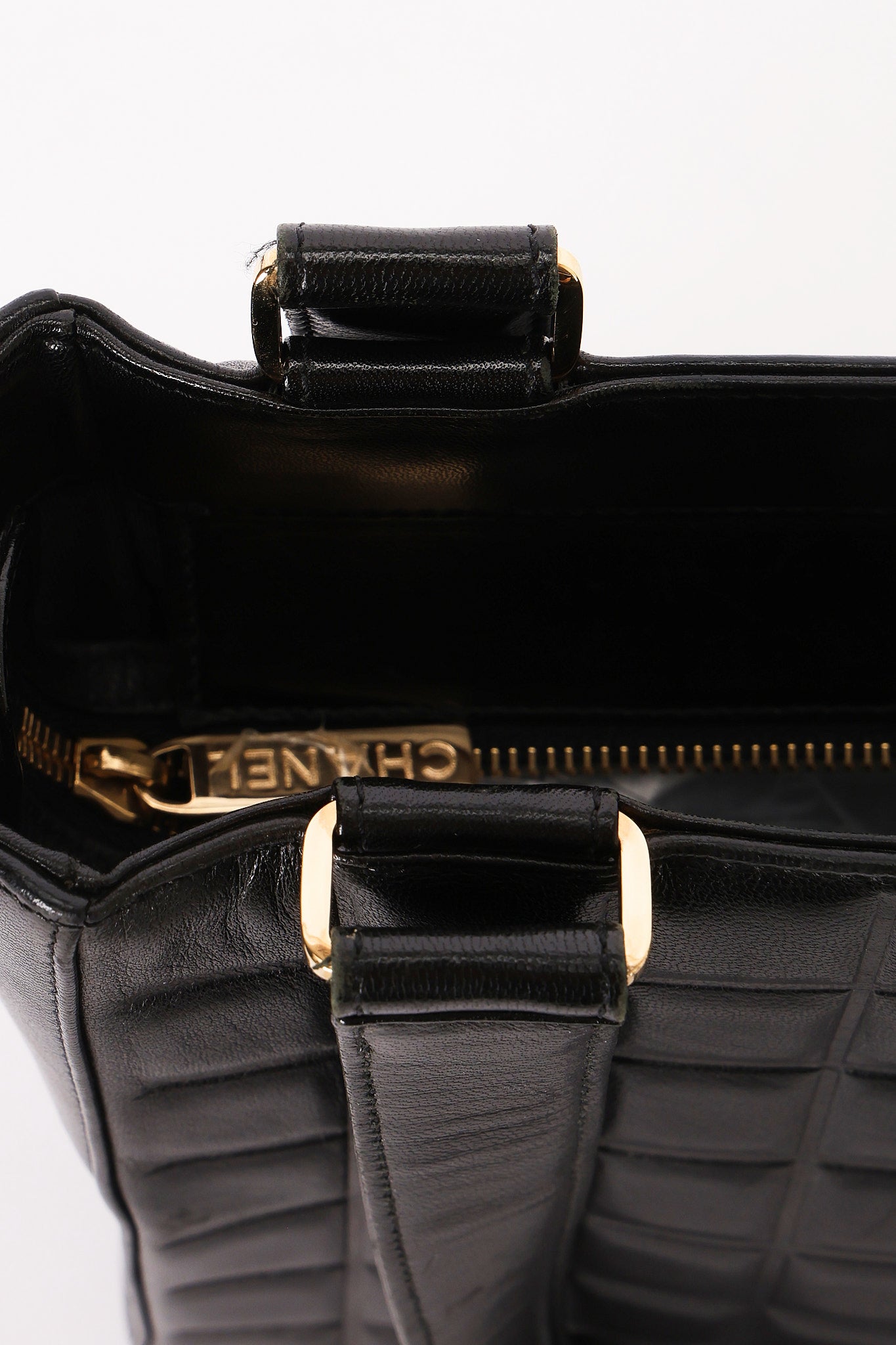 Chanel Chocolate Bar Tote Black Lambskin GHW