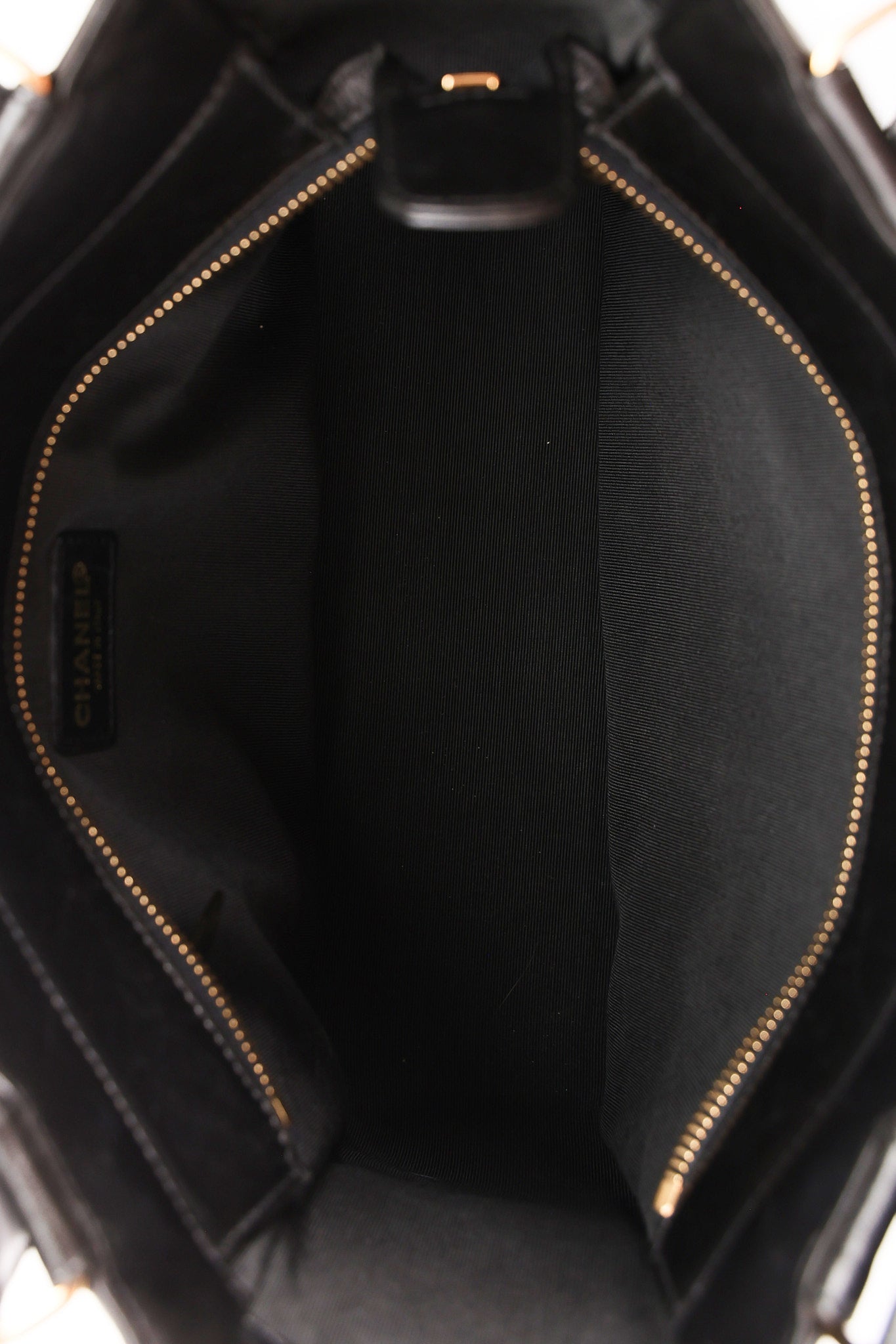 Chanel Chocolate Bar Tote Black Lambskin GHW
