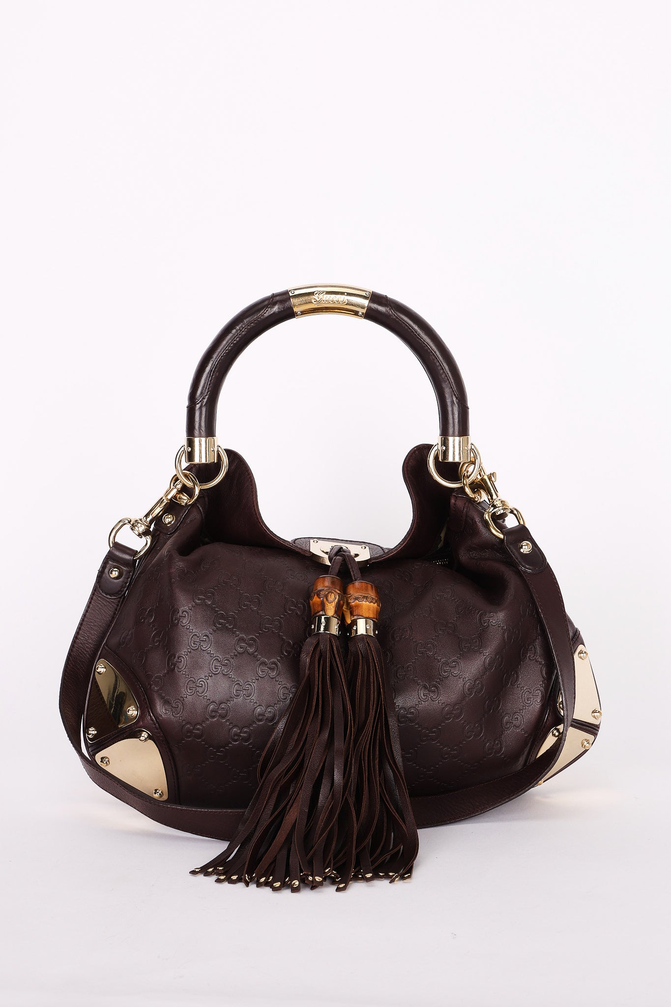 Gucci Guccissima Medium Babouska Indy Top Handle Bag