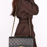Chanel Jumbo Classic Single Flap Black Lambskin 24K GP