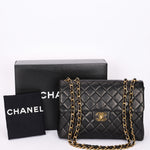 Chanel Jumbo Classic Single Flap Black Lambskin 24K GP