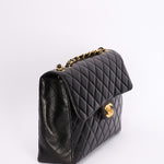 Chanel Jumbo Classic Single Flap Black Lambskin 24K GP