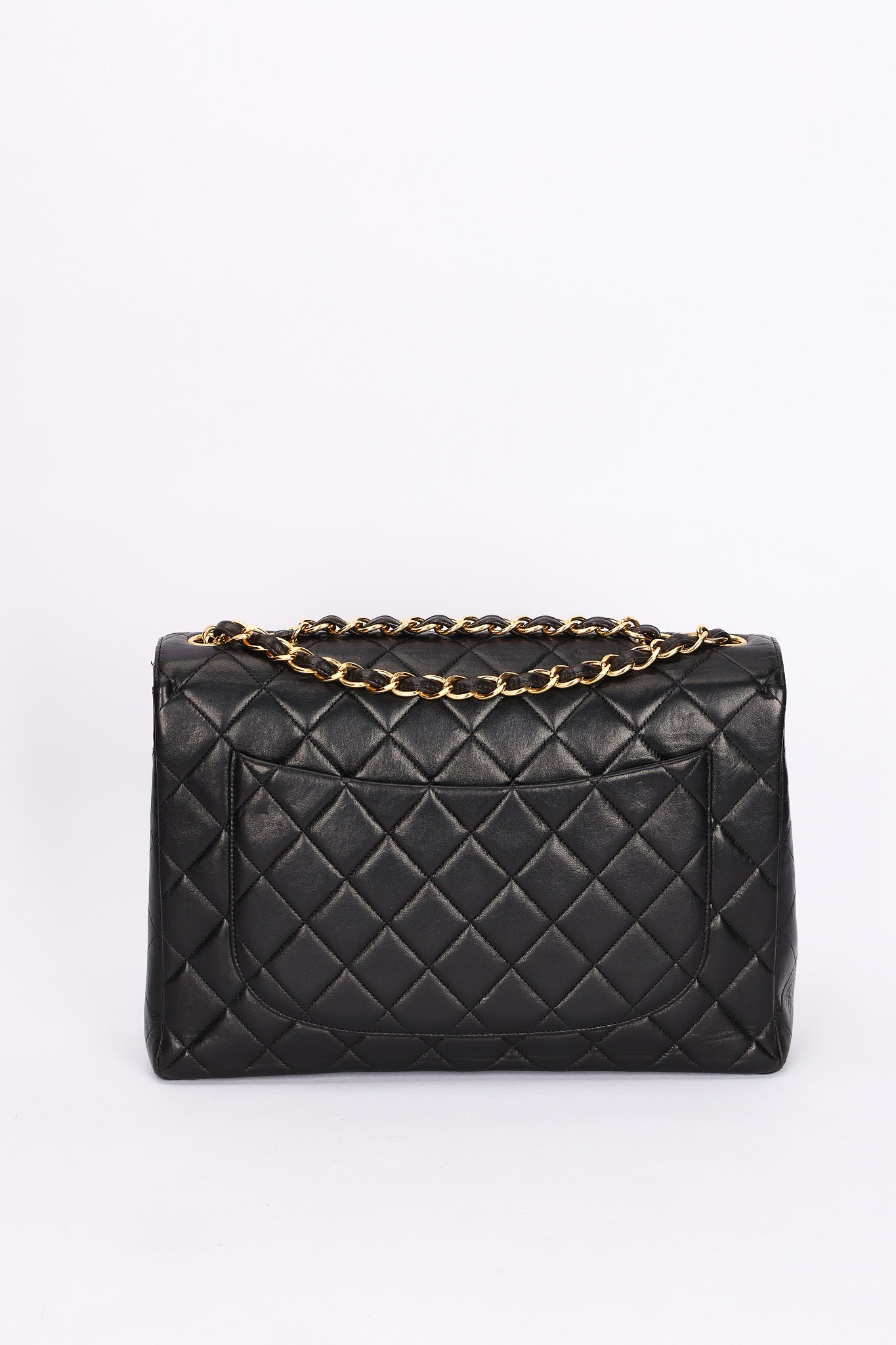 Chanel Jumbo Classic Single Flap Black Lambskin 24K GP