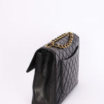 Chanel Jumbo Classic Single Flap Black Lambskin 24K GP