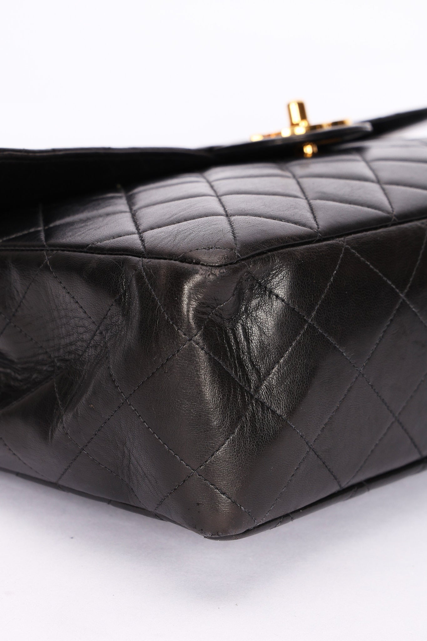 Chanel Jumbo Classic Single Flap Black Lambskin 24K GP