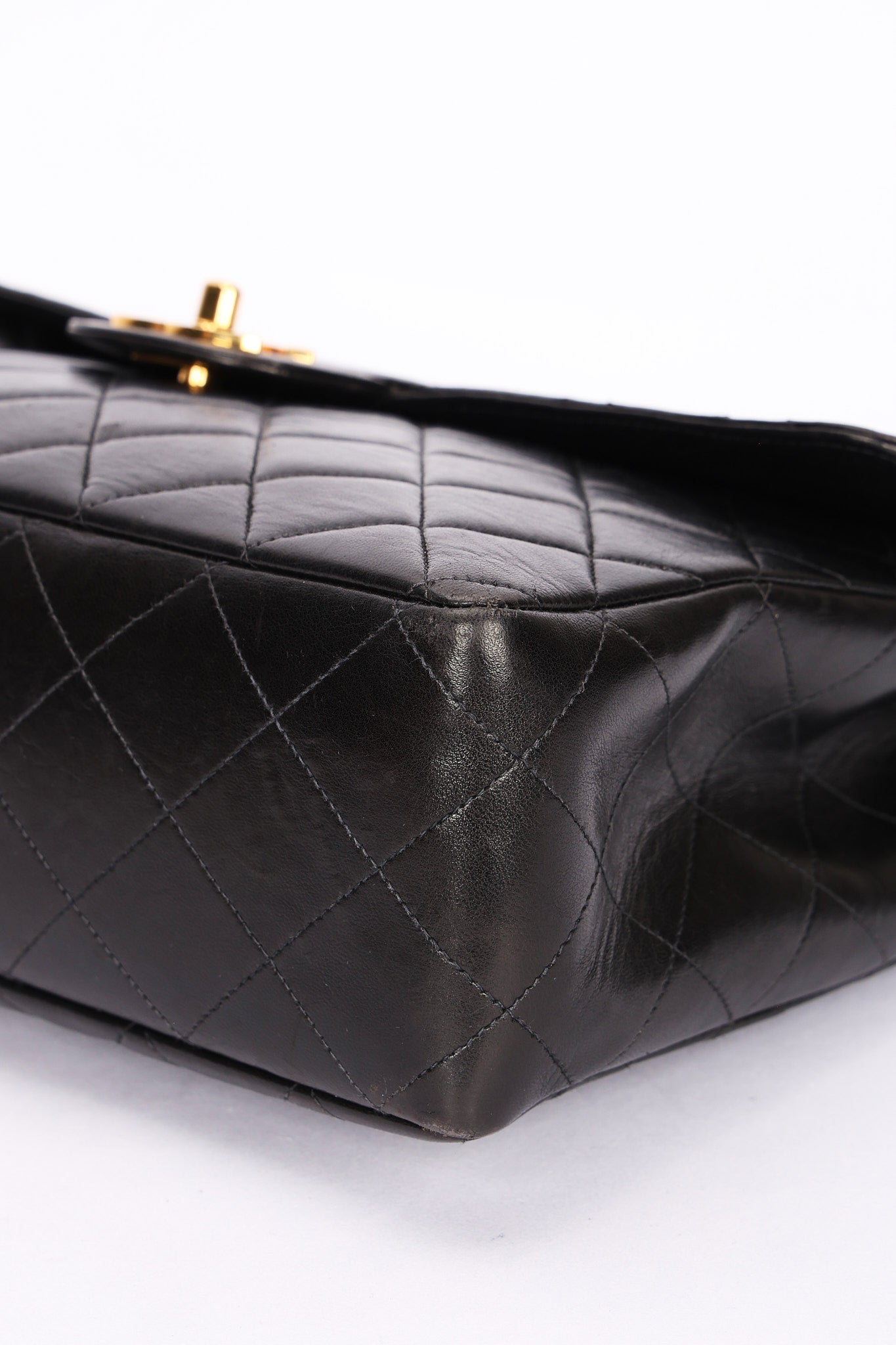 Chanel Jumbo Classic Single Flap Black Lambskin 24K GP