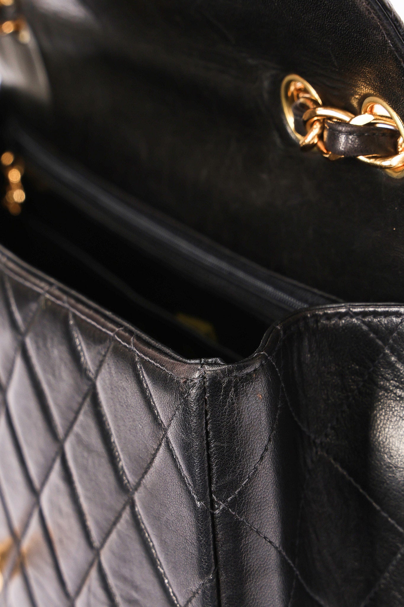 Chanel Jumbo Classic Single Flap Black Lambskin 24K GP