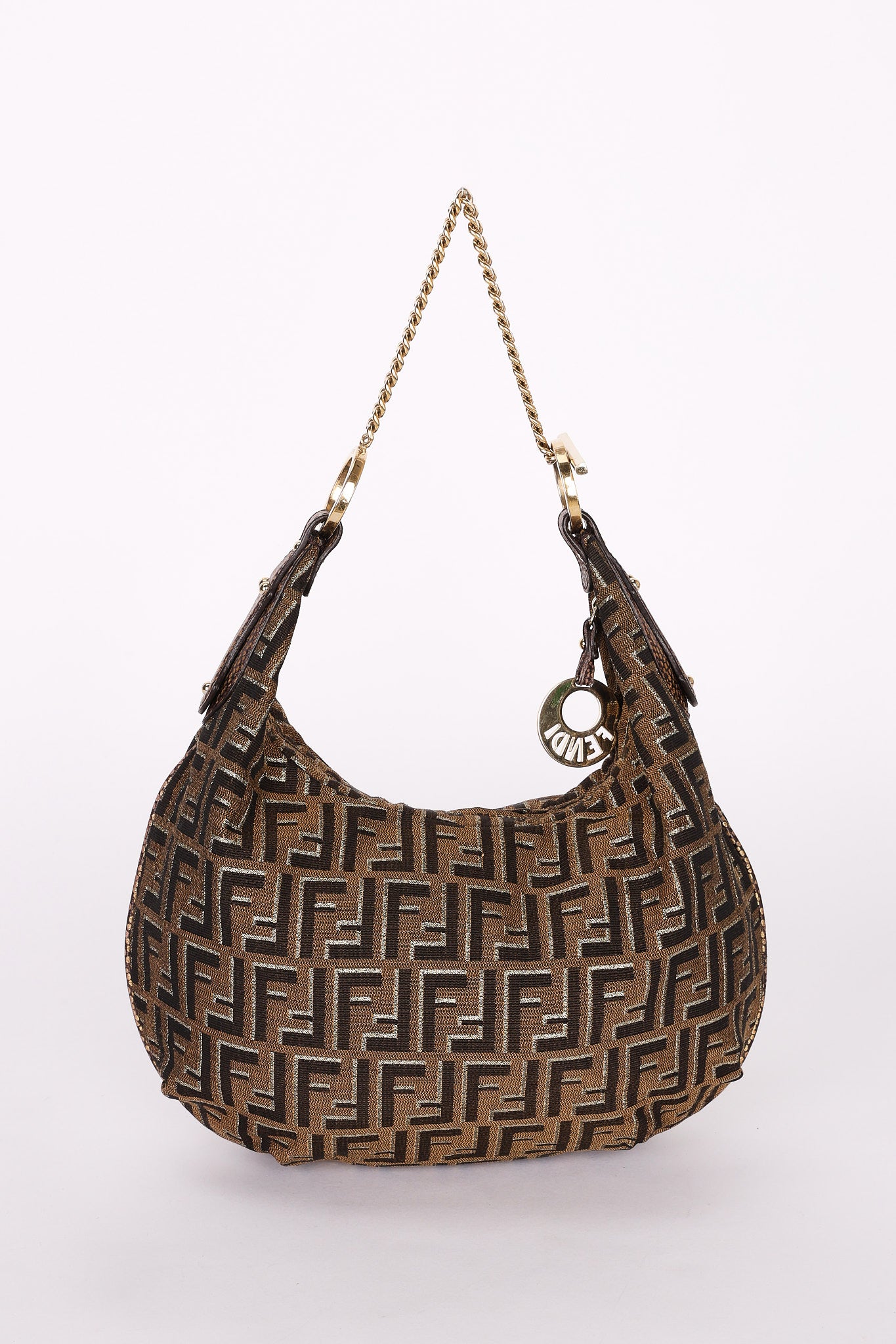 Fendi Zucca Chef Chain Hobo