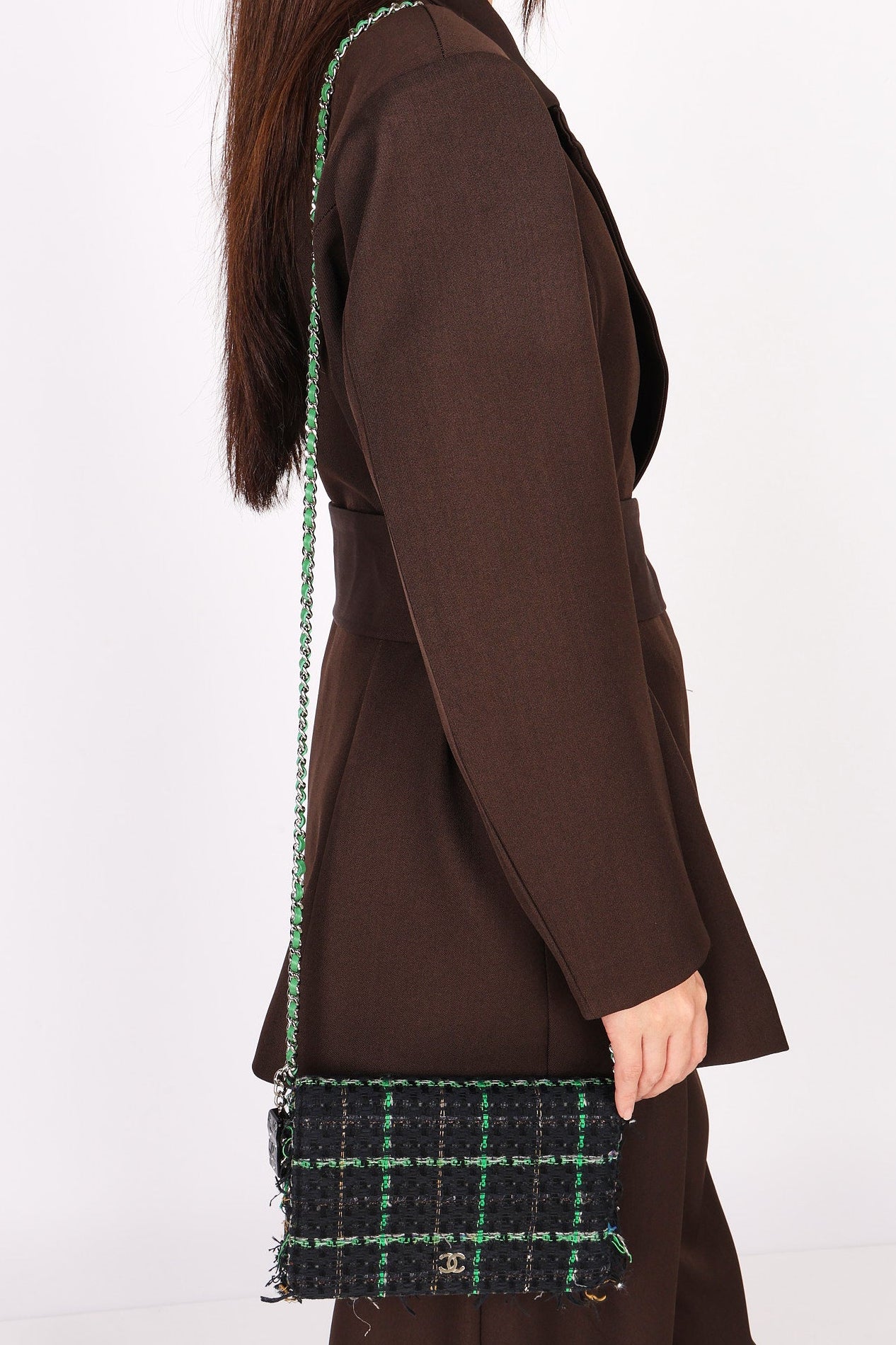 Chanel Tweed Wallet on Chain SHW