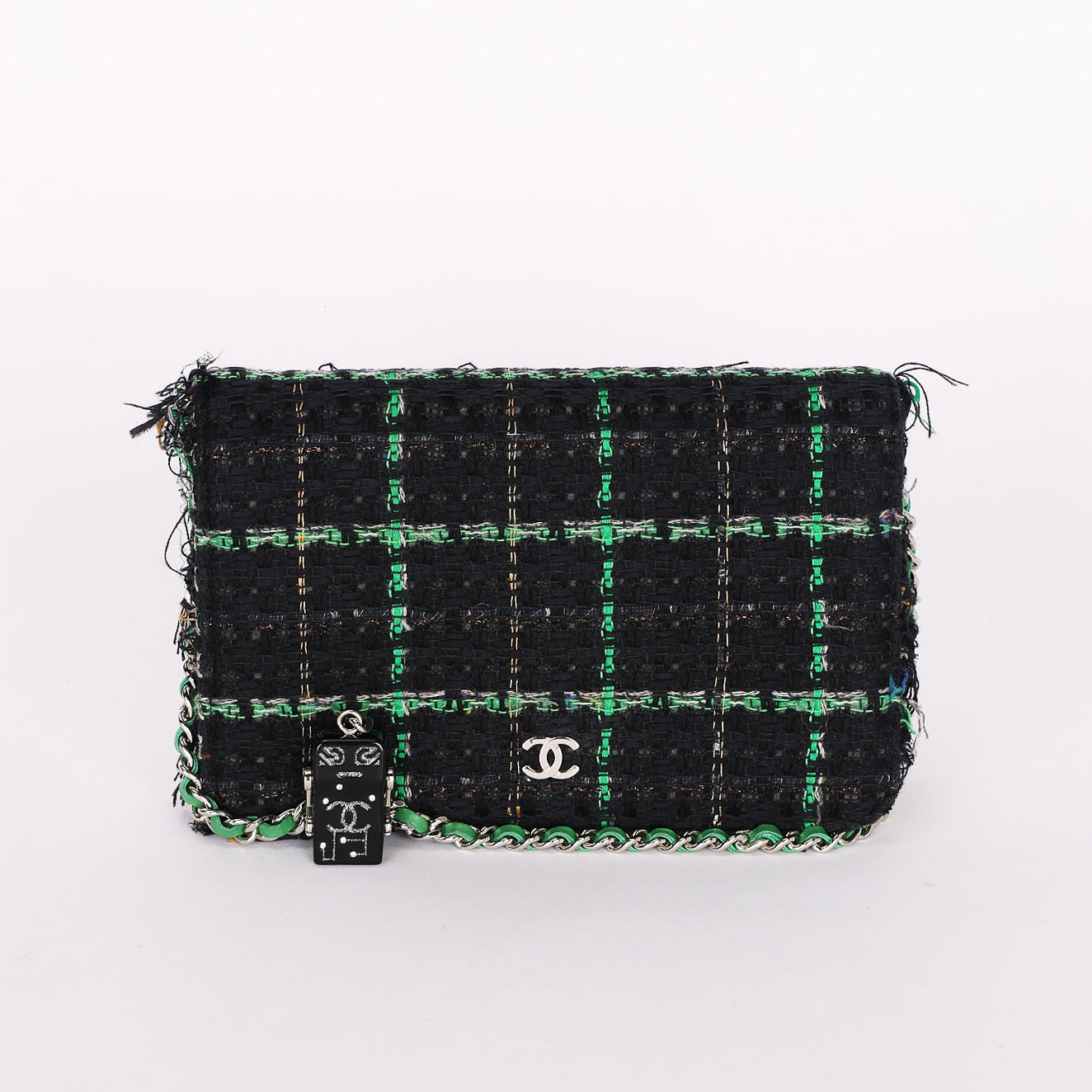 Chanel Tweed Wallet on Chain SHW