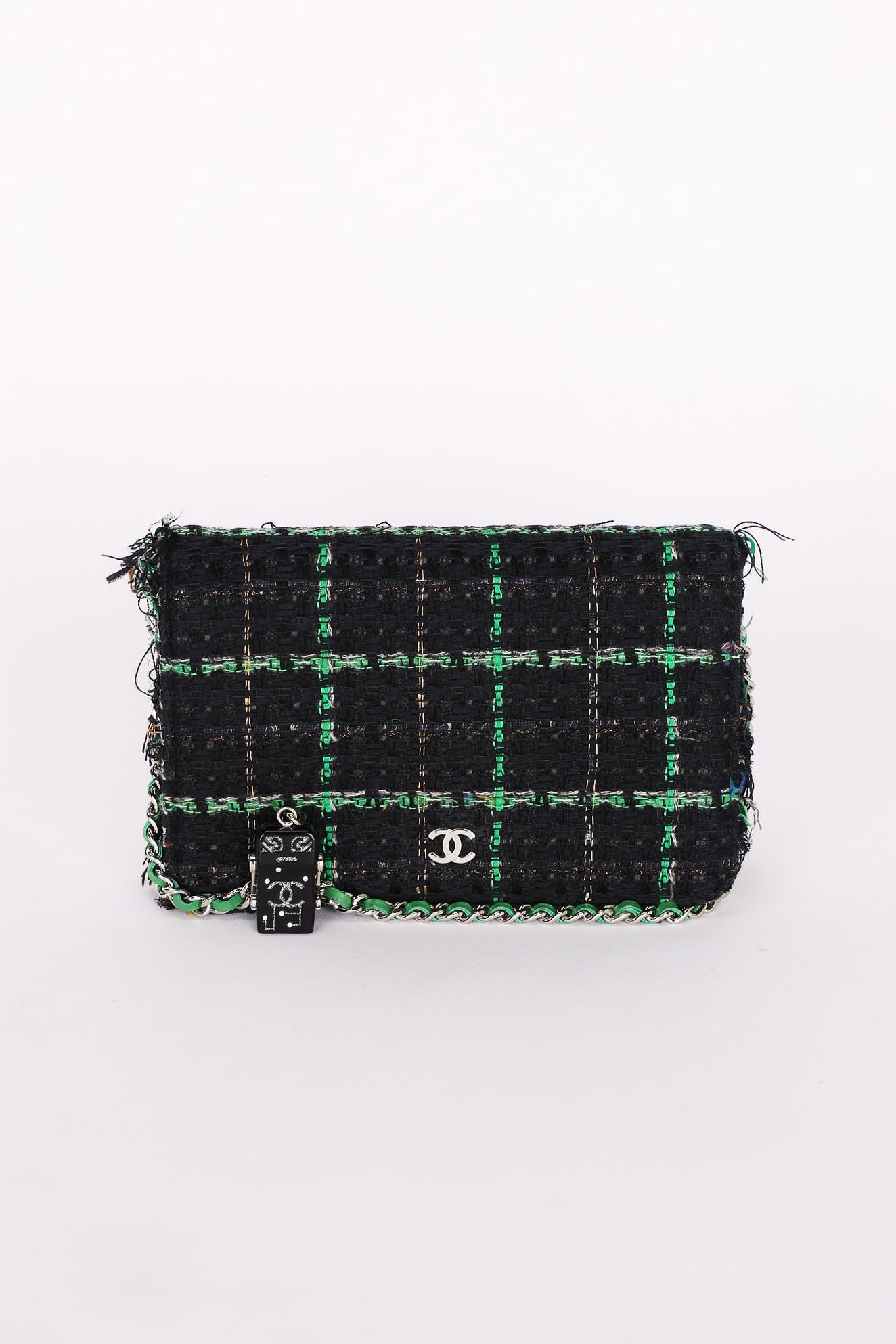 Chanel Tweed Wallet on Chain SHW