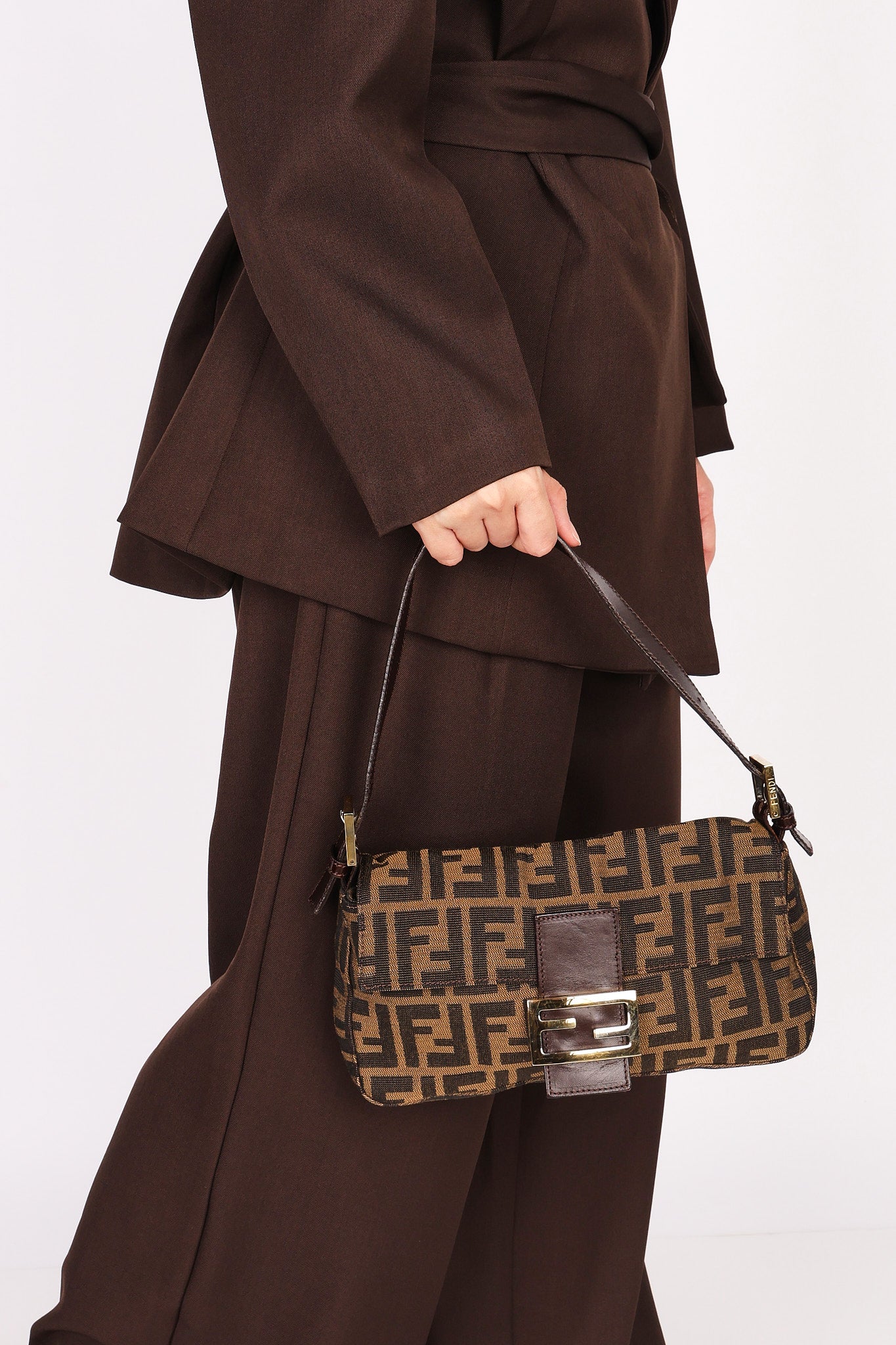 Fendi Zucca Baguette GHW