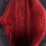 Chanel Embossed Camellia Whipstitch Shoulder Bag Black Calfskin AGHW