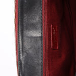 Chanel Embossed Camellia Whipstitch Shoulder Bag Black Calfskin AGHW