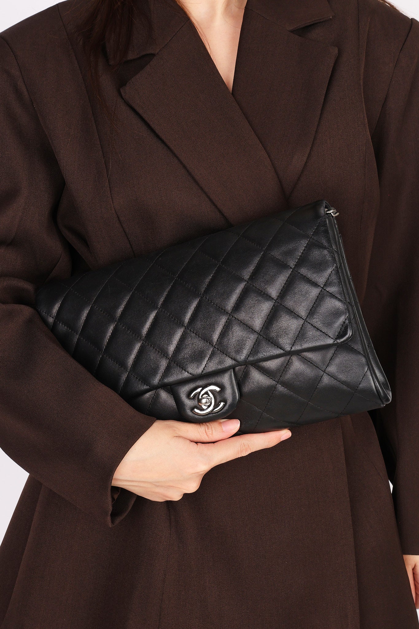 Chanel New Clutch with Chain Black Calfskin DSHW