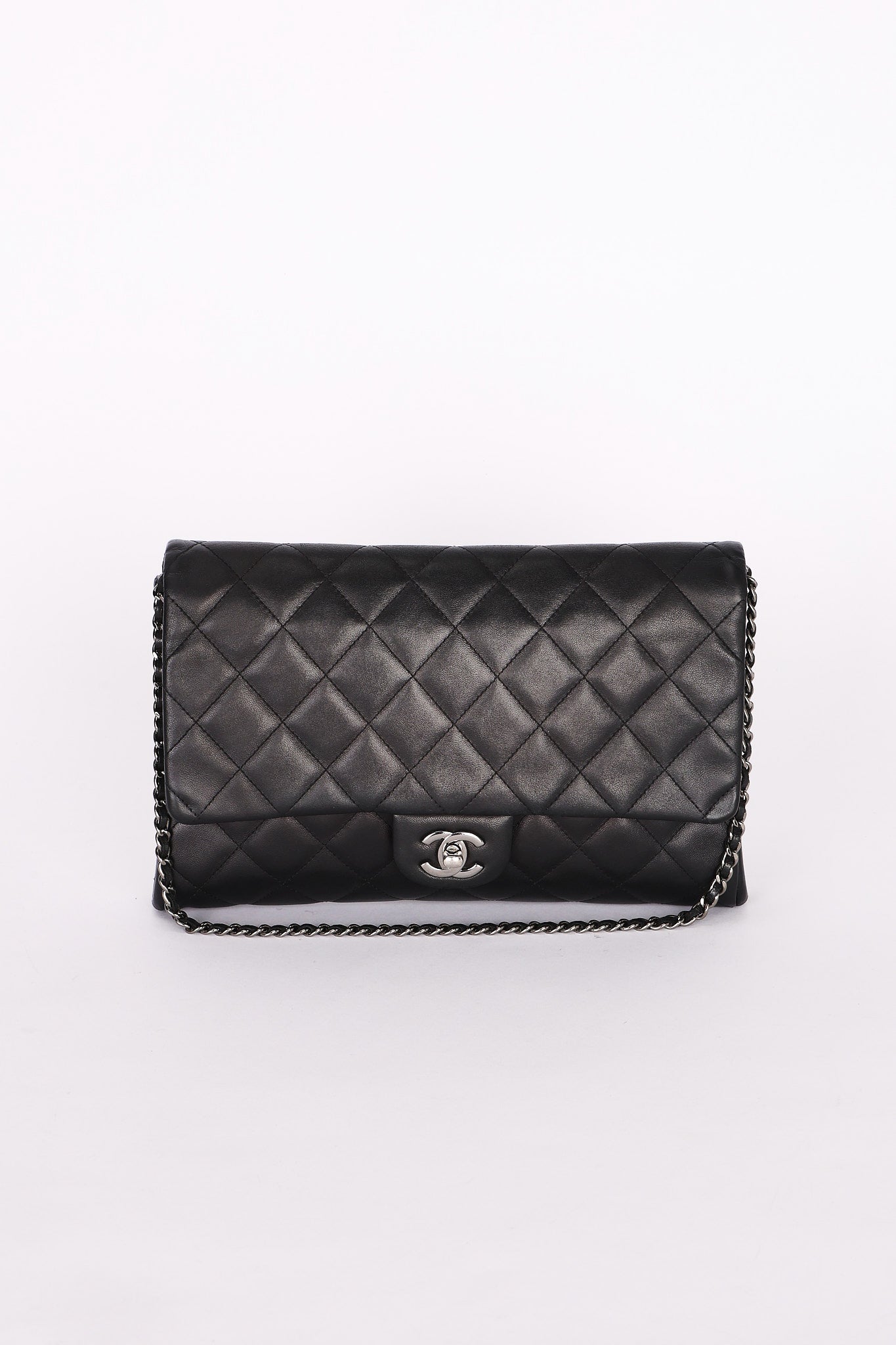 Chanel New Clutch with Chain Black Calfskin DSHW