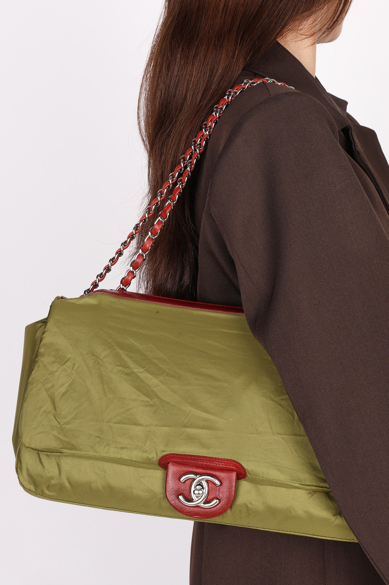 Chanel Single Flap Red Calfskin SHW