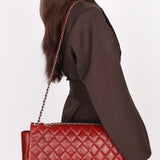 Chanel Single Flap Red Calfskin SHW