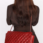 Chanel Single Flap Red Calfskin SHW