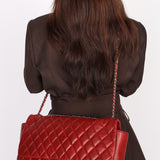 Chanel Single Flap Red Calfskin SHW