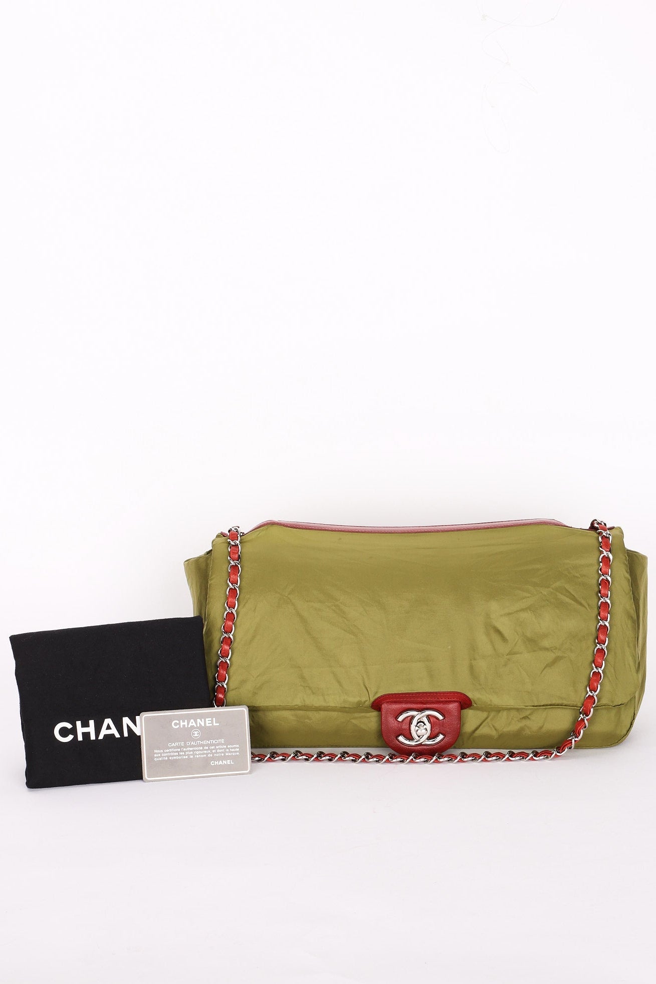 Chanel Single Flap Red Calfskin SHW